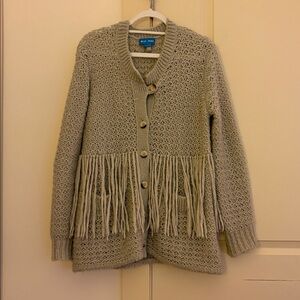 m.i.h. jeans mohair blend fringe cardigan
